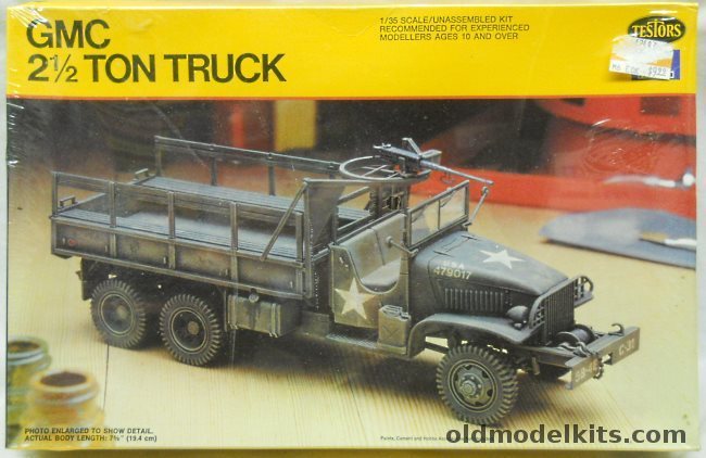 Testors 1/35 GMC 2 1/2 Ton Truck, 827 plastic model kit